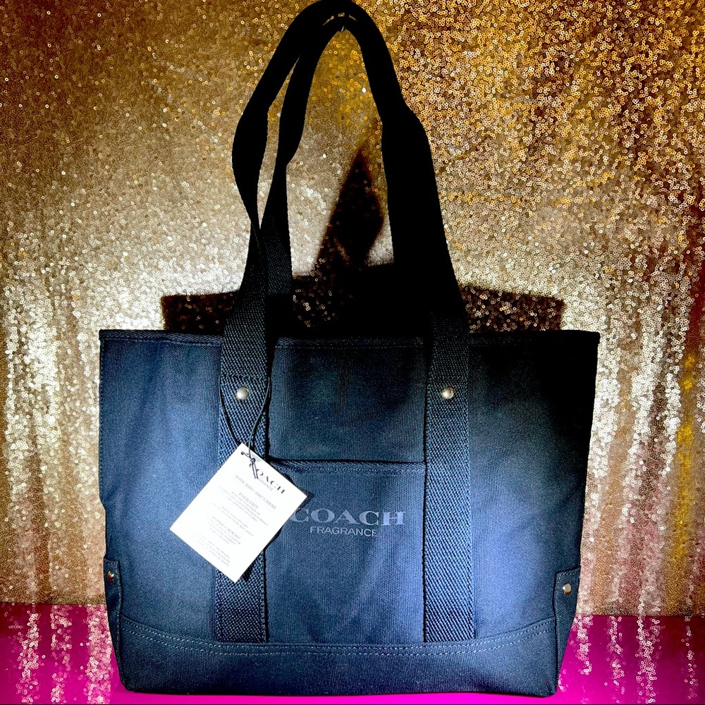 Coach Fragrance Black Tote Bag